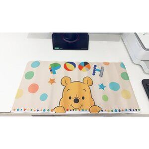 Cute Honey Bear Polka Dot Extended Mouse Pad - Colorful Anti-Slip Desk Mat